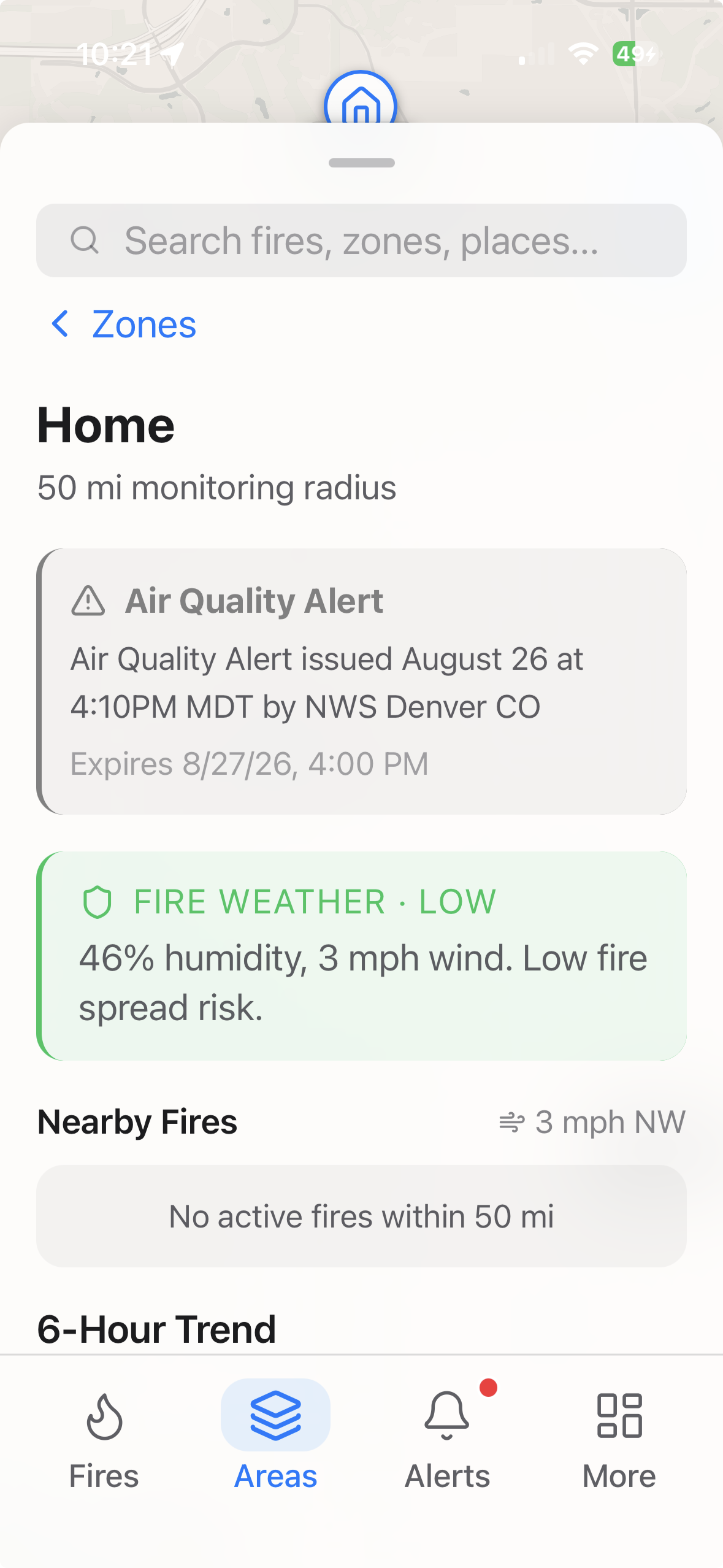WildFireVantage — Air Quality & Conditions